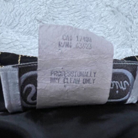 Vintage Saint Germain Black Zip-Front Bomber Jacket Large Embroidered Rhinestone - Picture 7 of 10